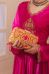 Alanna Box Clutch Mustard